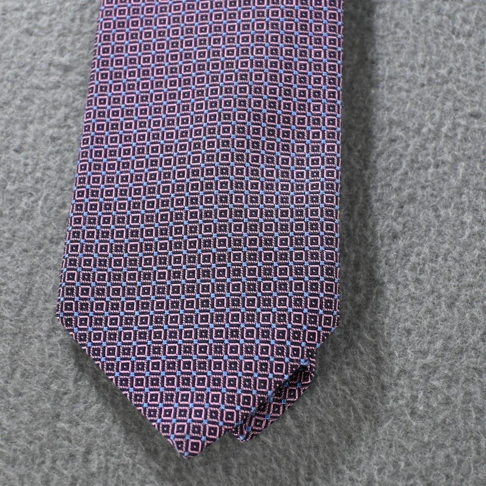 Brooks Brothers Mens Silk Necktie Lot 4 Striped Geometric Ties OS Multicolor